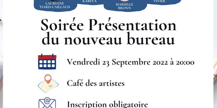Soirée Présentation du nouveau bureau