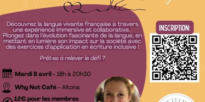 Atelier langue francaise et écriture inclusive