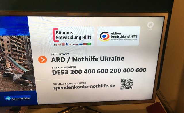 TV Screen Spendenkonto